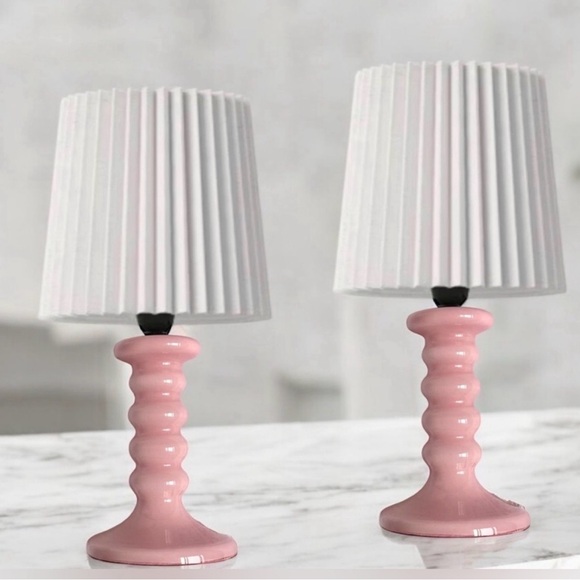 Room Essentials Other - 2!!!! ROOM ESSENTIALS NWT Mini stick lamps -pink -6.5”
